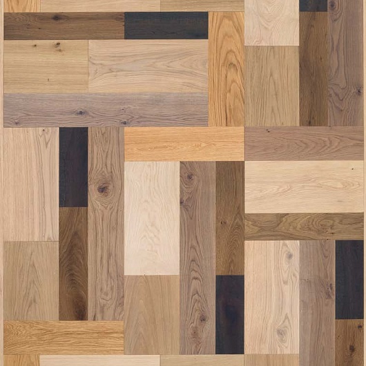 Monpar Дуб PATCHWORK Rovere Spazzolato Metal Champagne Nubium Antracite Casale 28 Vecchia Umbria Naturale